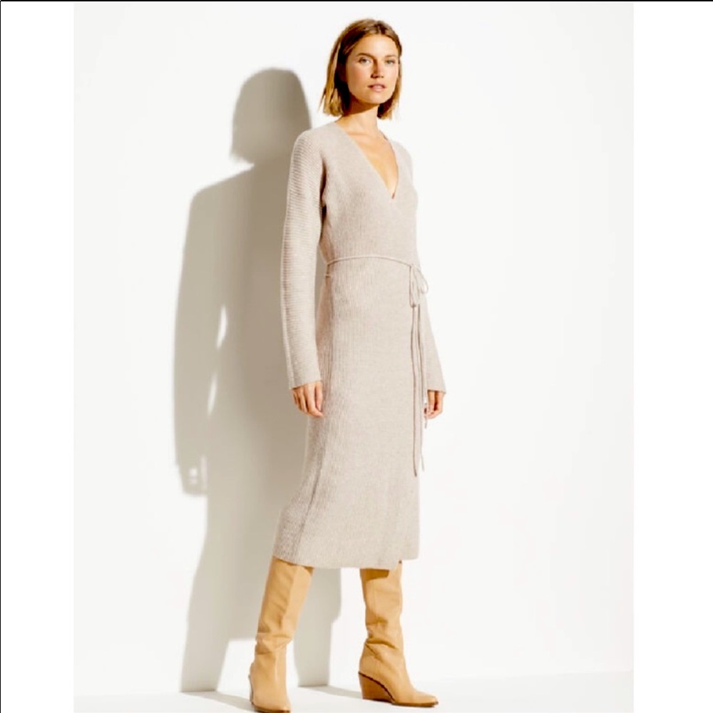 NWT Vince Cashmere/Wool Wrap Dress